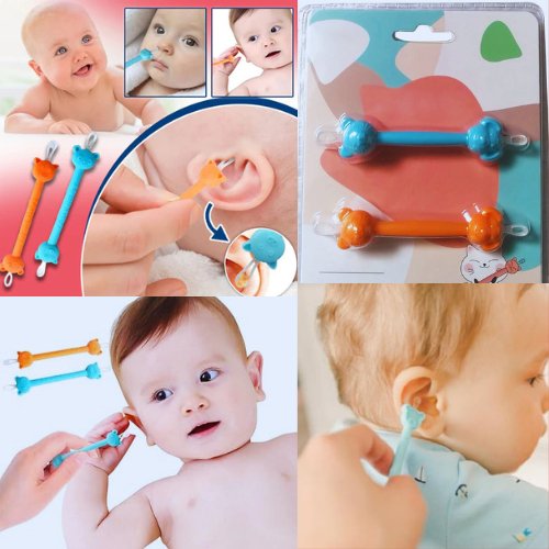 Pickers™ - Dites adieu à l'excès de cire dans le nez et les oreilles de votre bébé grâce au Pickers cuillère, - kidzbutterfly.com