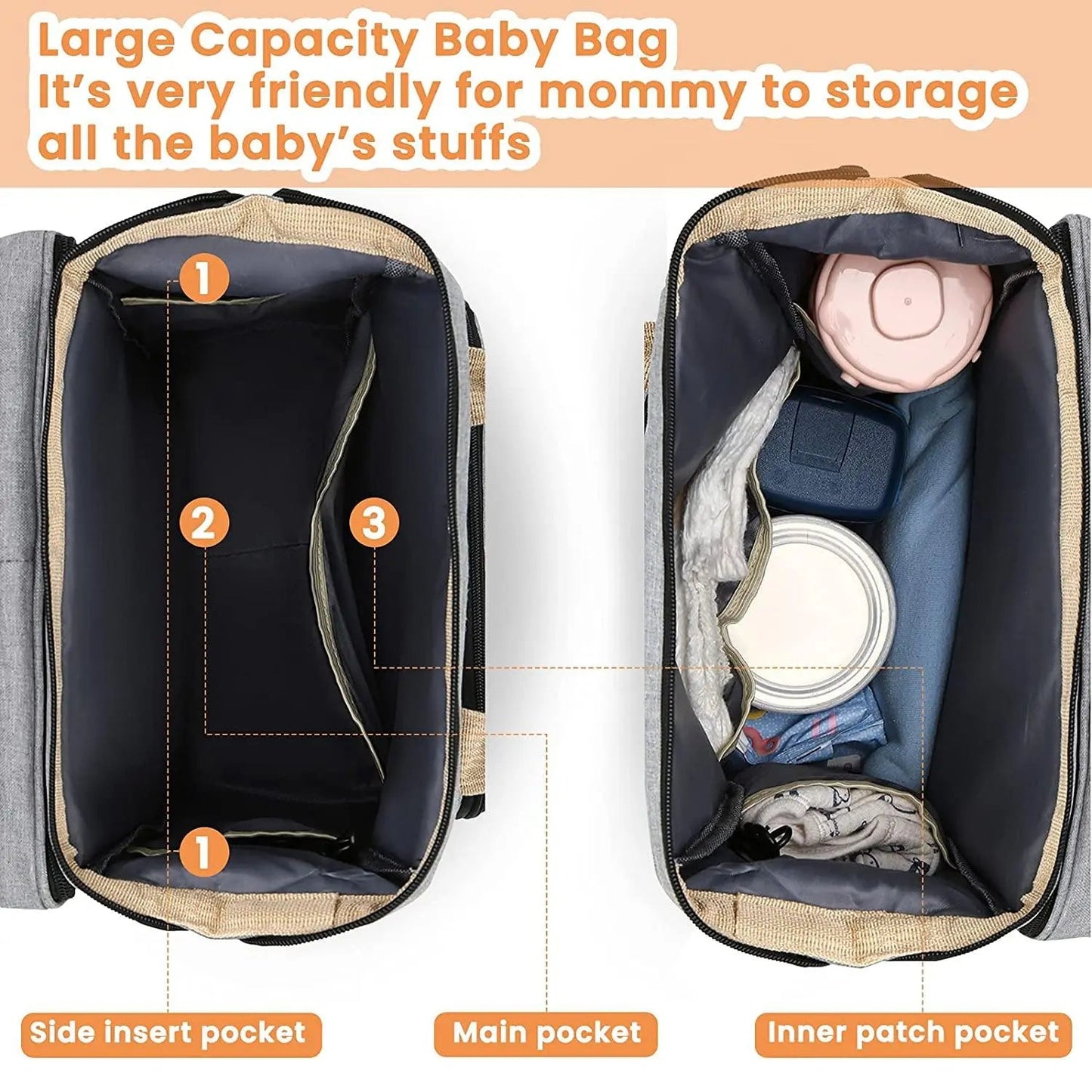 Sac à langer portatif | Berceau de voyage BabyNappy™ - kidzbutterfly.com