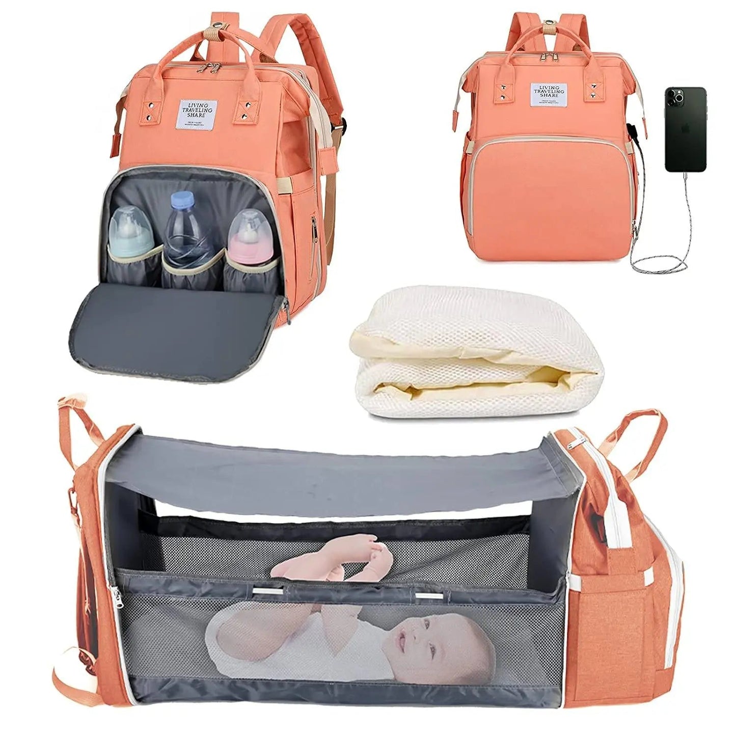 Sac à langer portatif | Berceau de voyage BabyNappy™ - kidzbutterfly.com